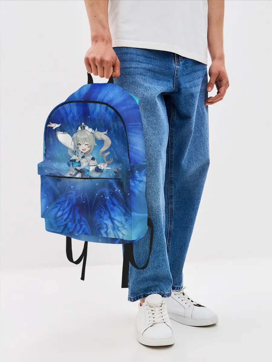Рюкзак джинсовый / Барбара. Genshin Impact