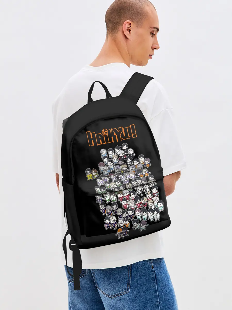 Рюкзак джинсовый / Haikyuu Haikyu Чиби