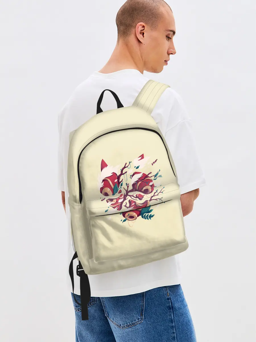 Рюкзак джинсовый / Сердце Унесенные призраками