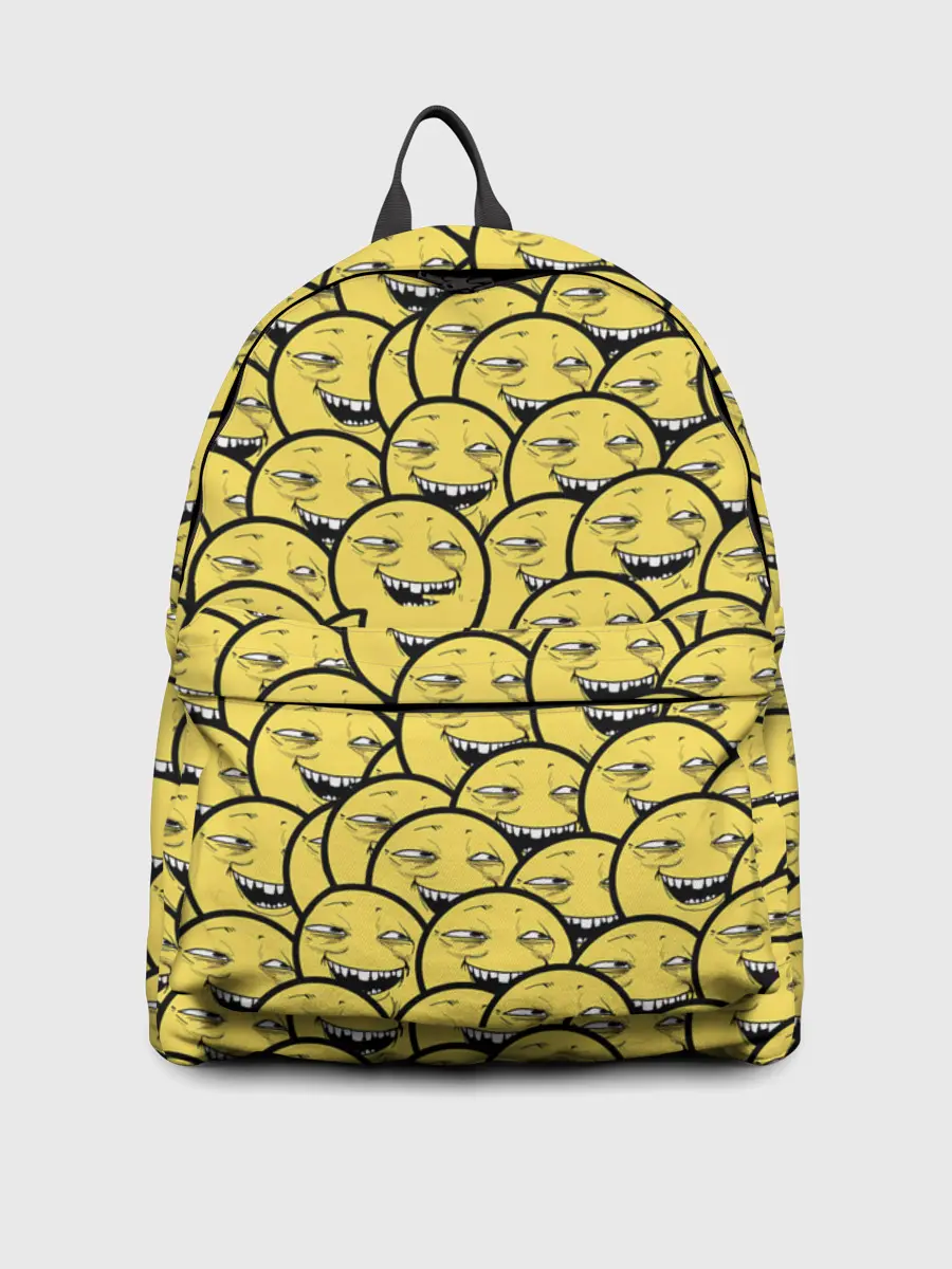 Рюкзак джинсовый / Йоба-смайлики