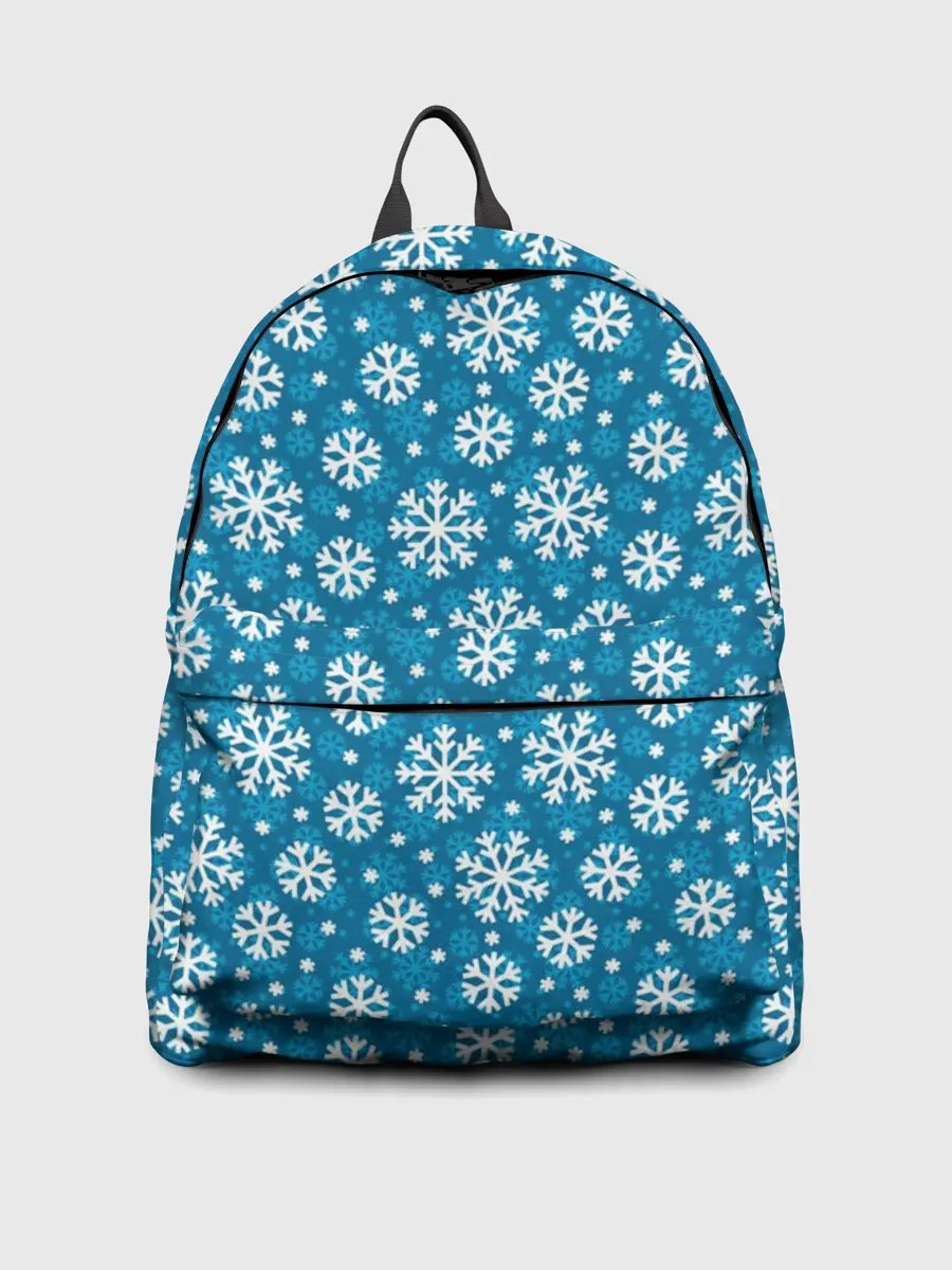 Рюкзак джинсовый / Снежинки