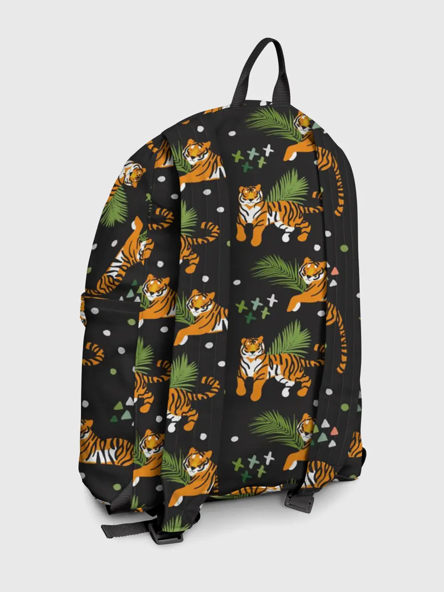 Рюкзак джинсовый / Tigers | Тигровый Паттерн