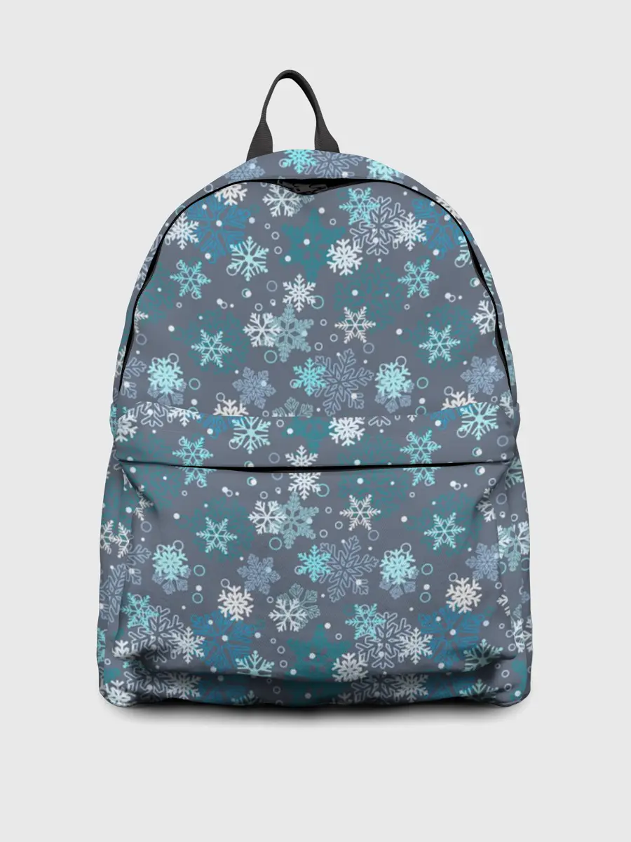 Рюкзак джинсовый / Снежинки