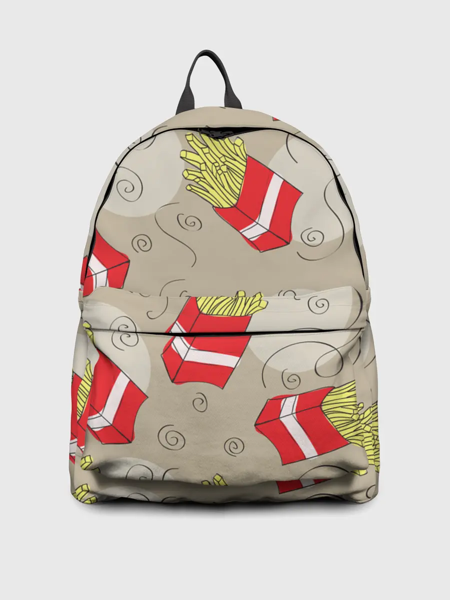 Рюкзак джинсовый / Фастфуд - Картошка фри