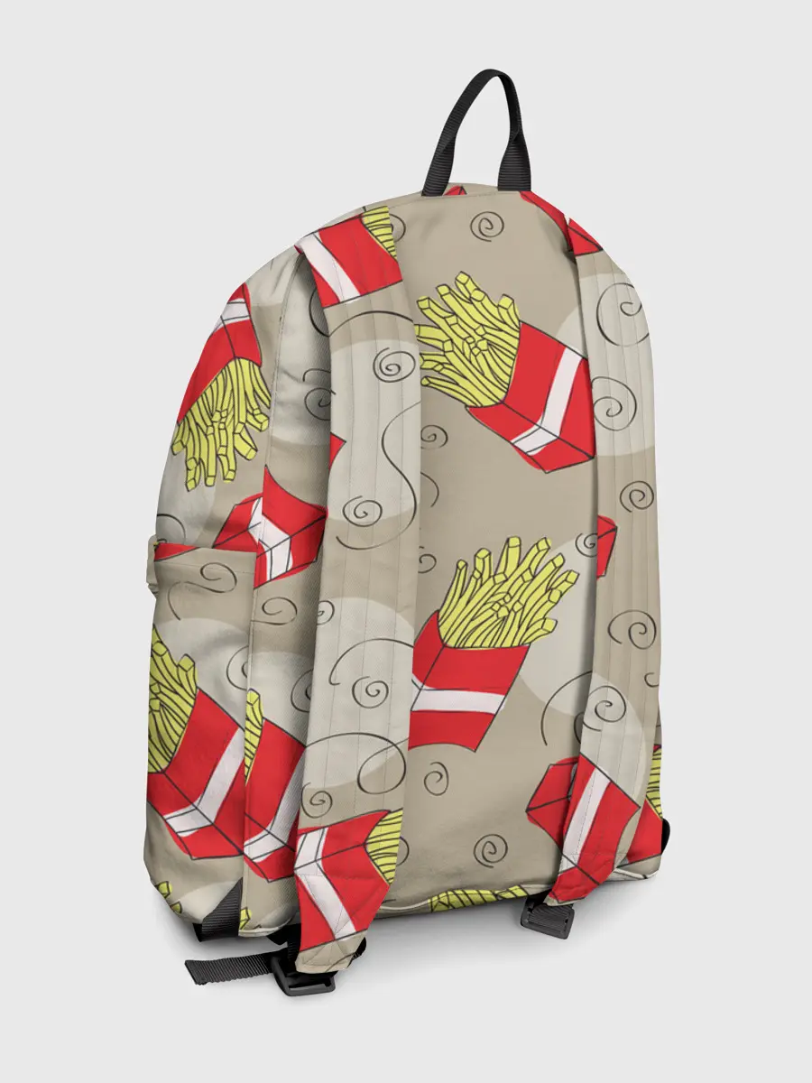 Рюкзак джинсовый / Фастфуд - Картошка фри