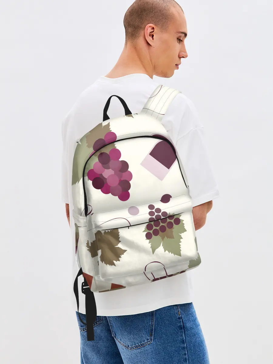 Рюкзак джинсовый / Виноград и винишко