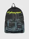 Рюкзак джинсовый / Город CYBERPUNK 2077
