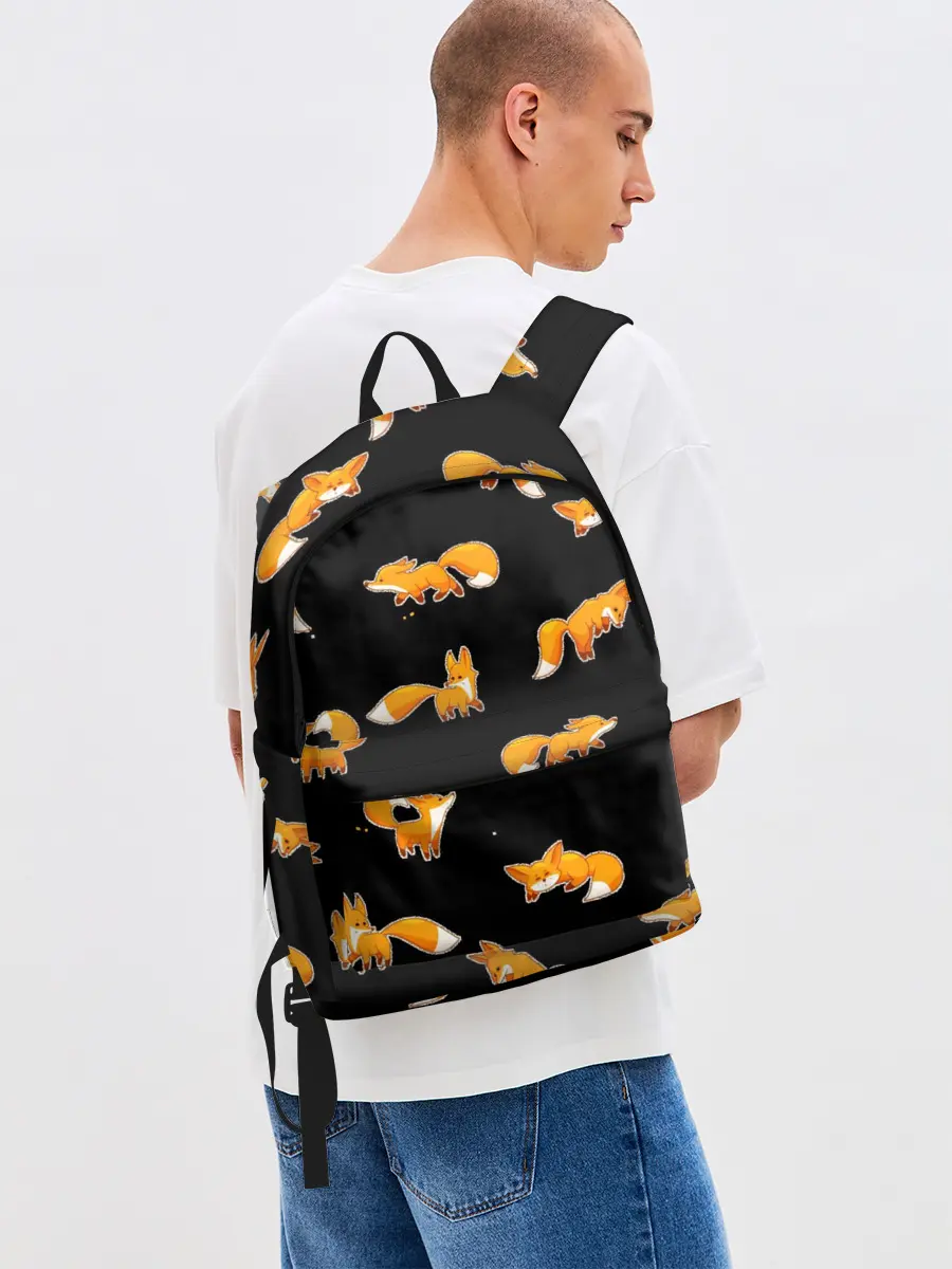 Рюкзак джинсовый / Лисы