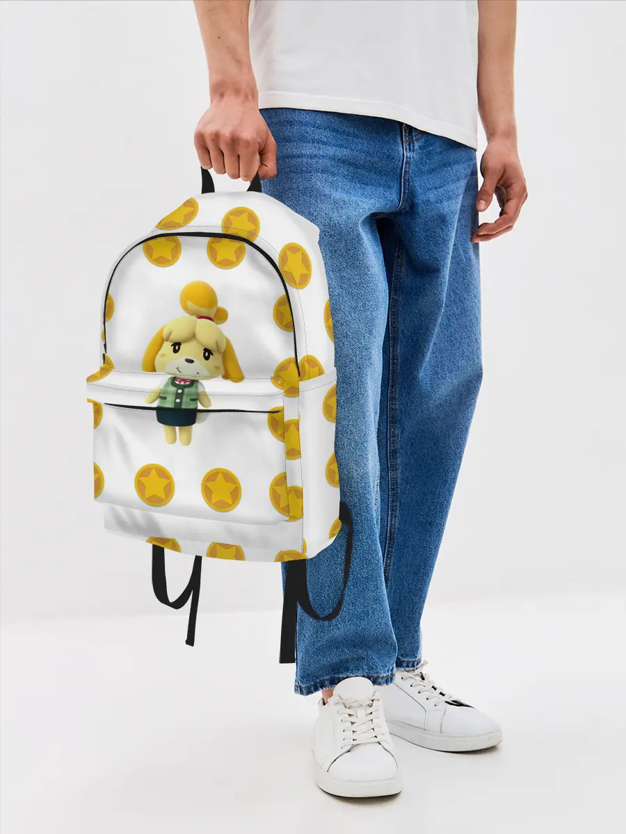 Рюкзак джинсовый / Animal crossing - Isabelle