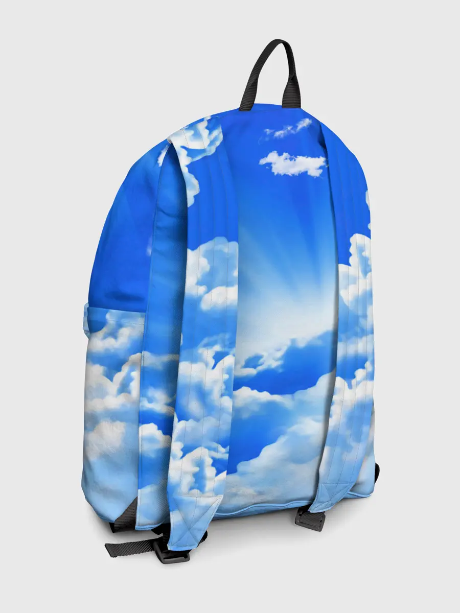 Рюкзак джинсовый / Кот в облаках