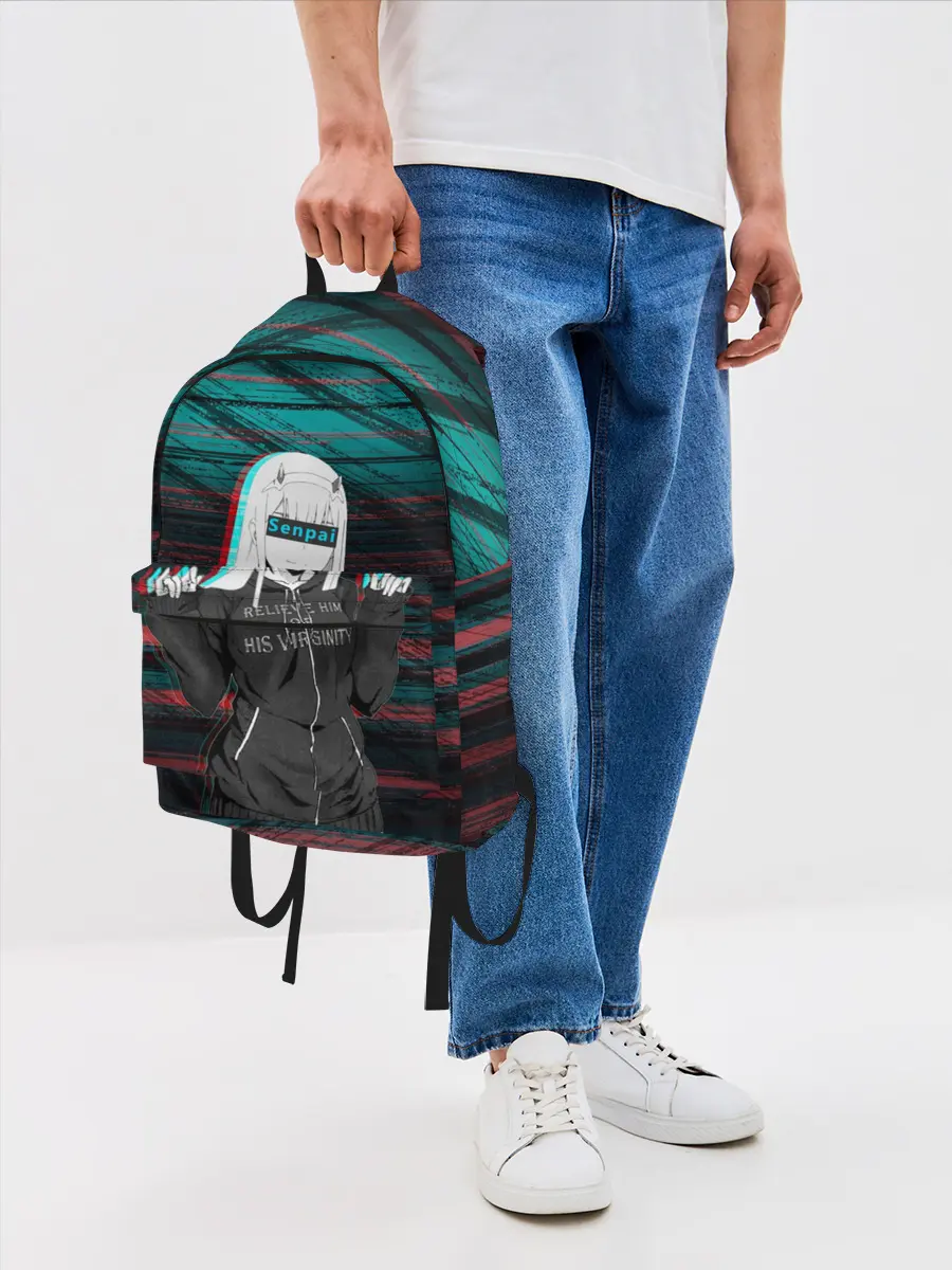 Рюкзак джинсовый / Zero Two Glitch