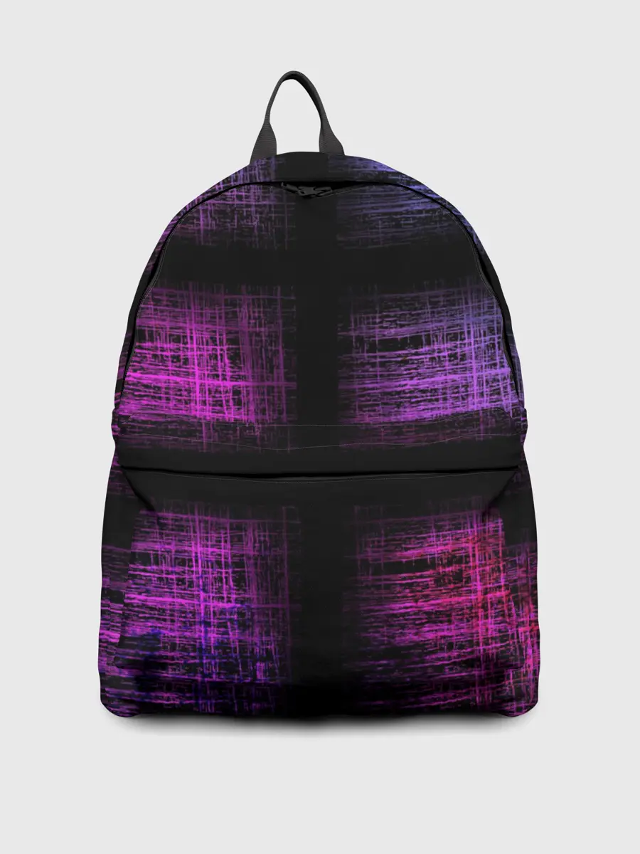 Рюкзак джинсовый / Неоновая абстракция