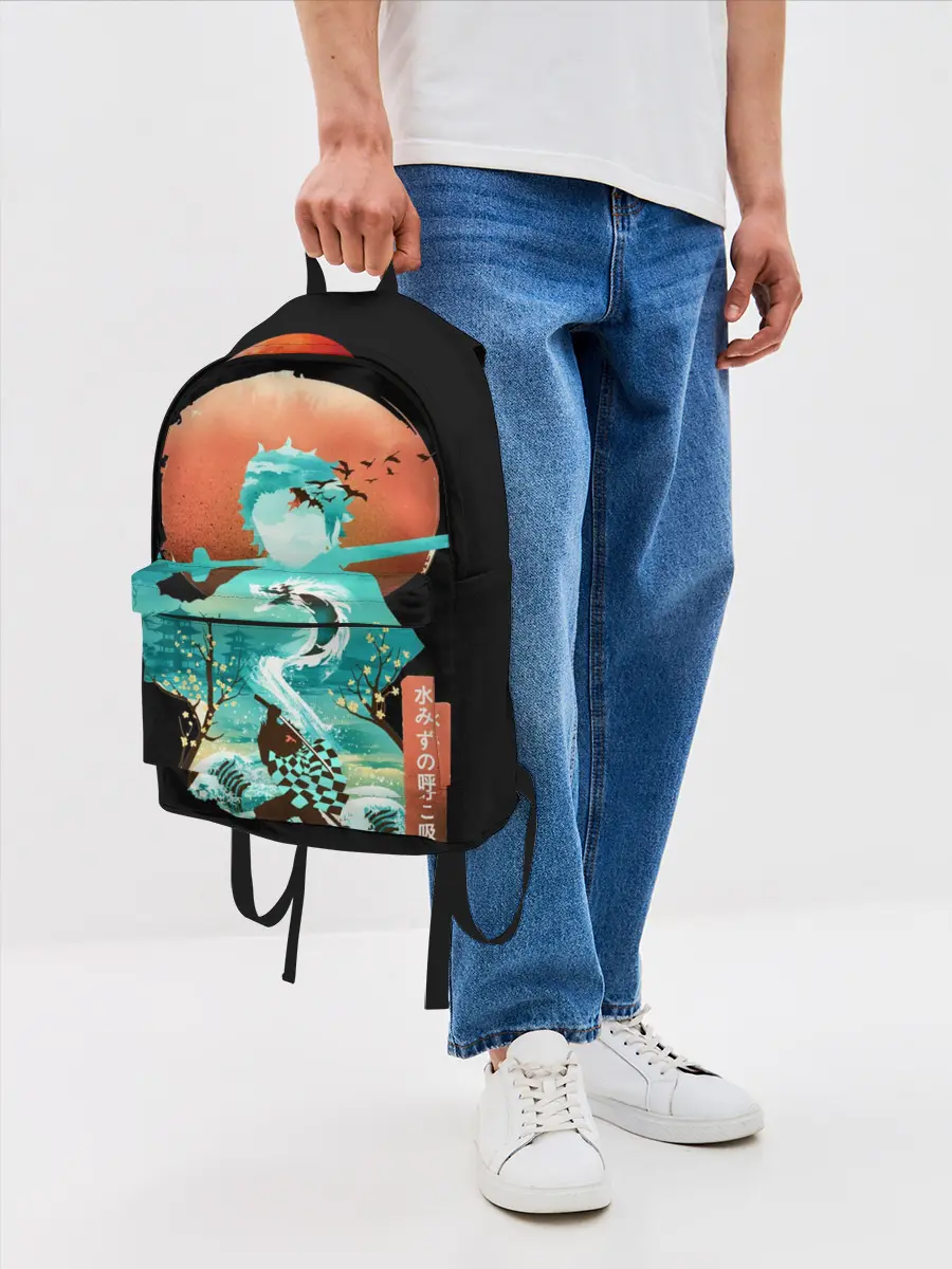 Рюкзак джинсовый / Танджиро