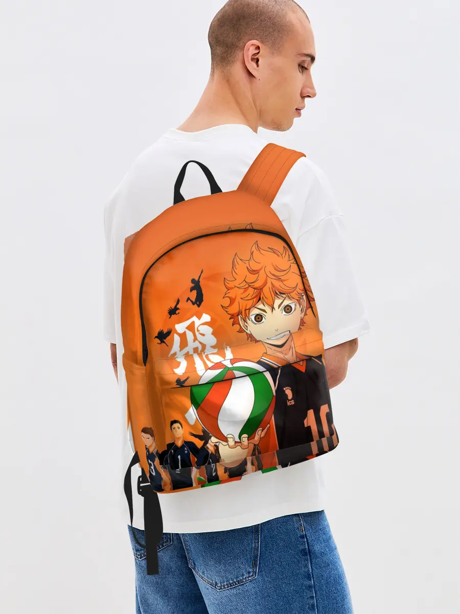 Рюкзак джинсовый / Волебольная команда из аниме HAIKYUU!!