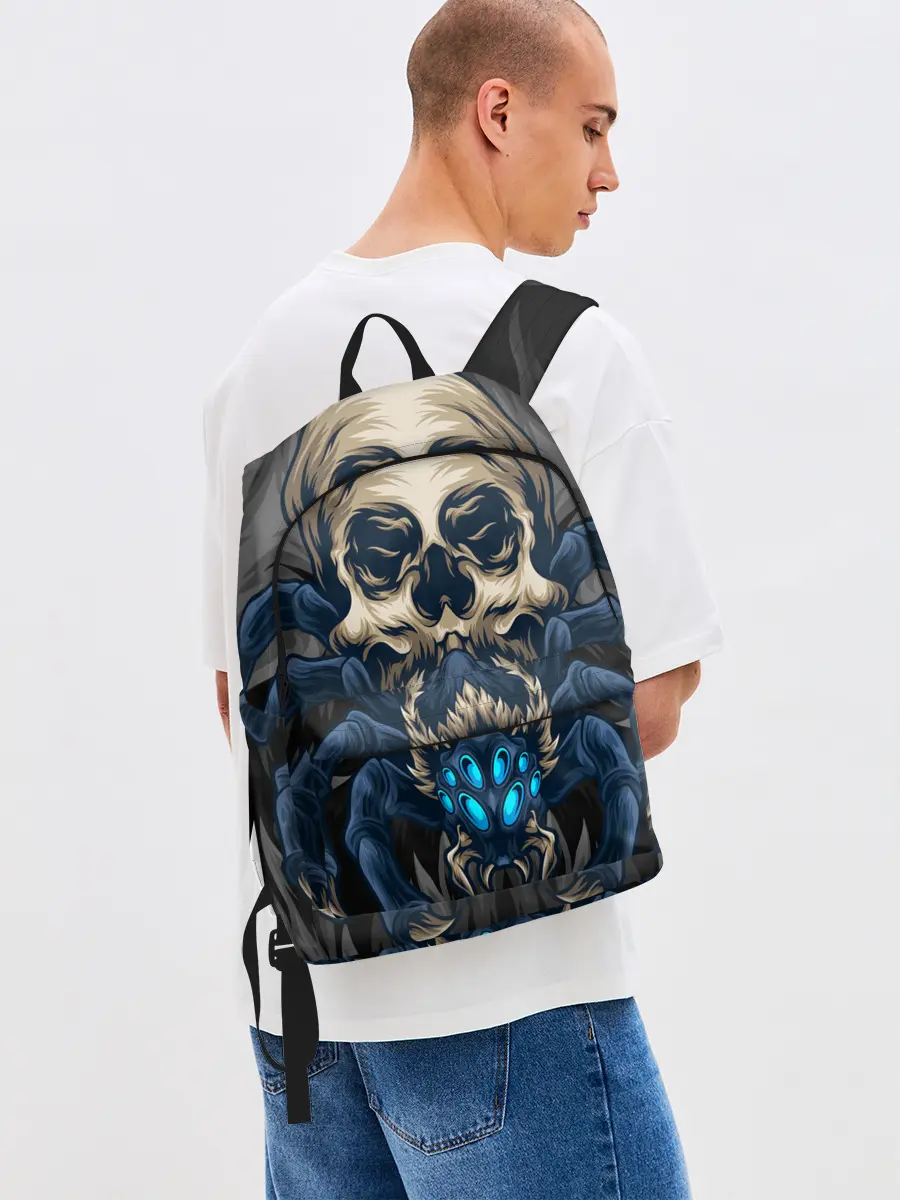 Рюкзак джинсовый / Демонический паук