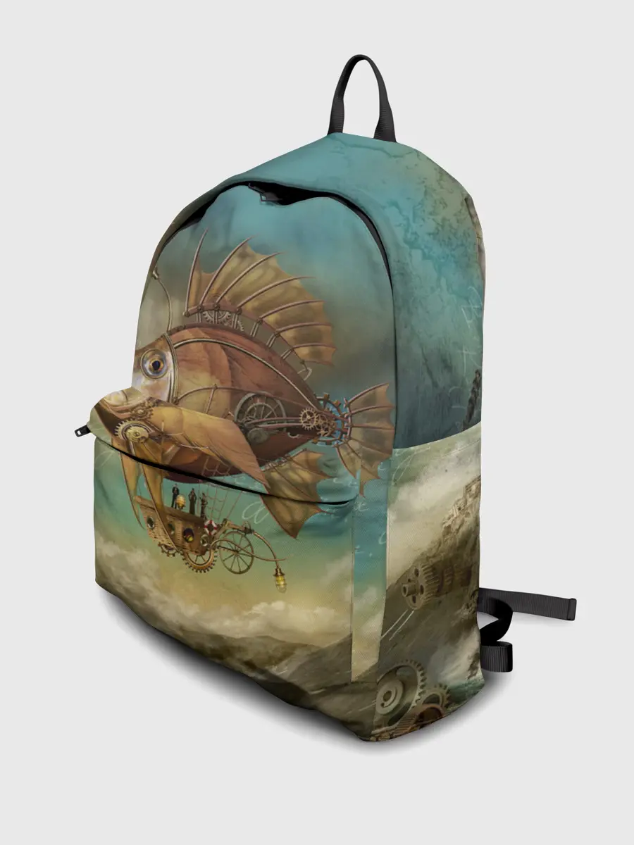 Рюкзак джинсовый / Рыба-дирижабль