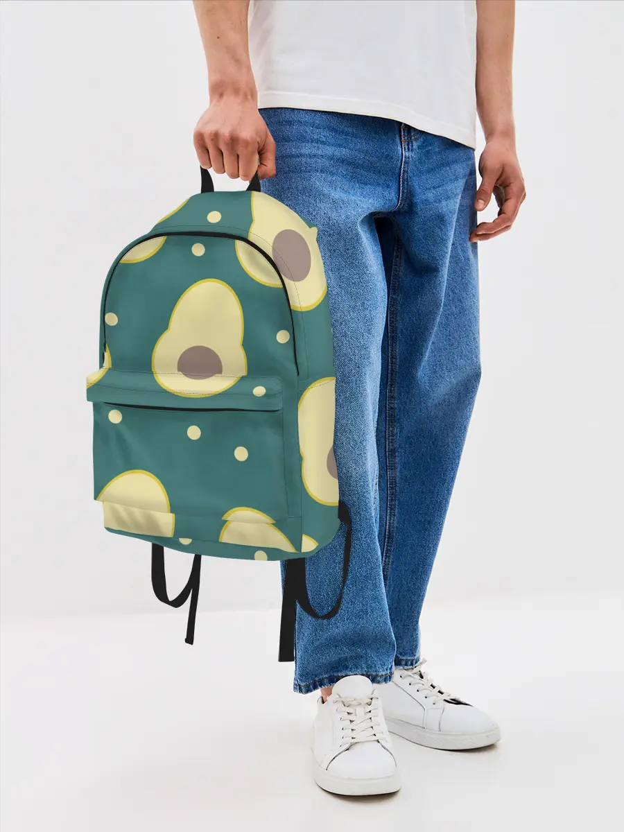 Рюкзак джинсовый / Авокадо
