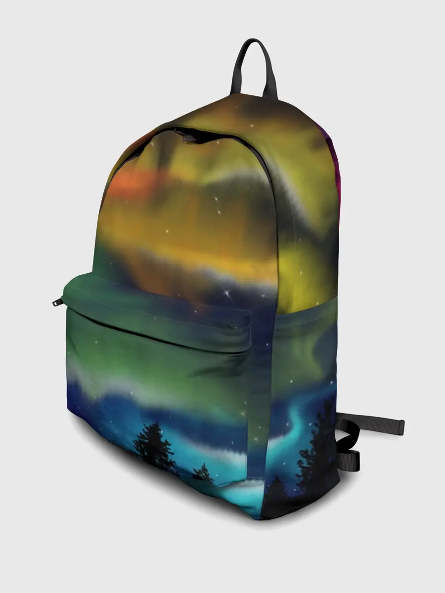 Рюкзак джинсовый / Северное сияние