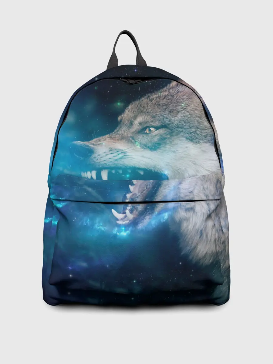 Рюкзак джинсовый / Волчара Юморит