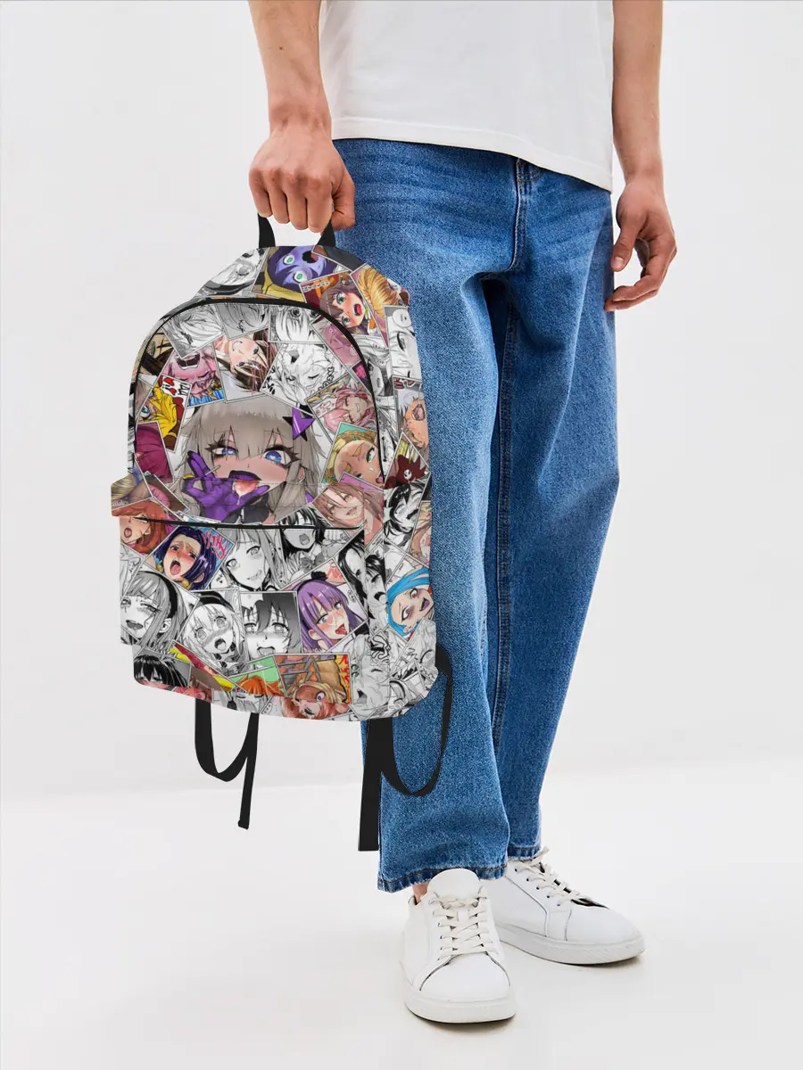 Рюкзак джинсовый / Ahegao завихрение