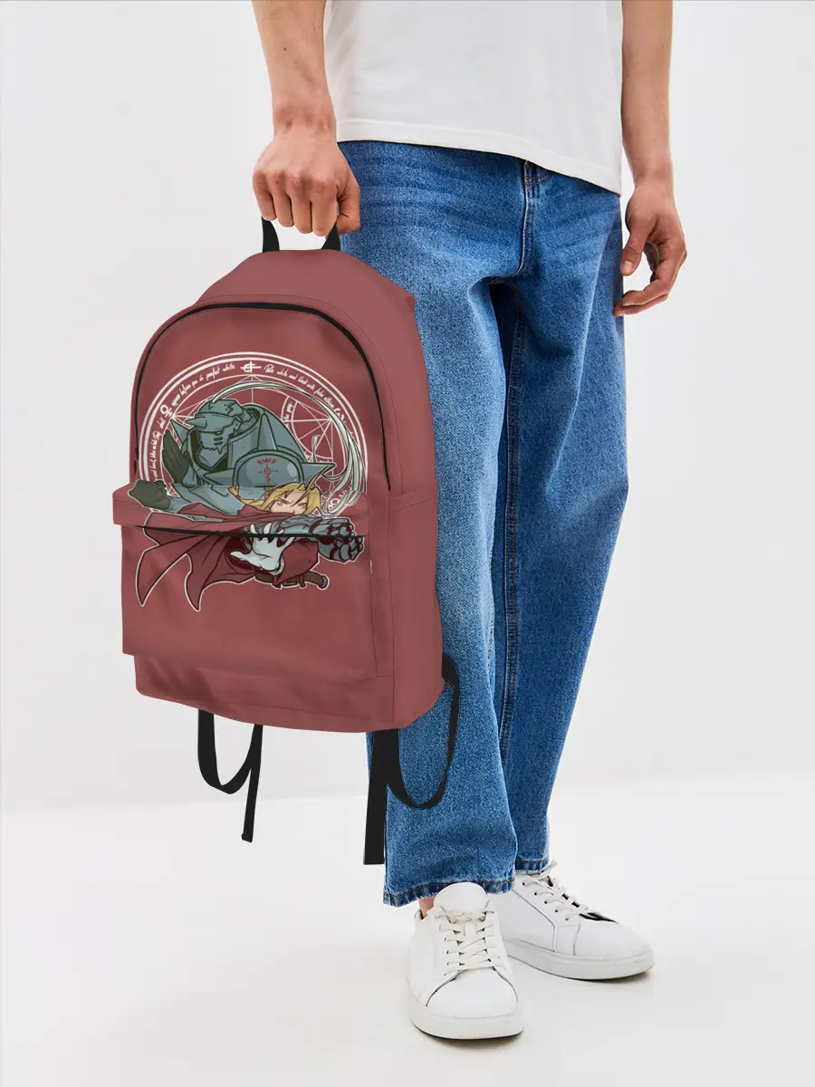 Рюкзак джинсовый / Стальной Алхимик