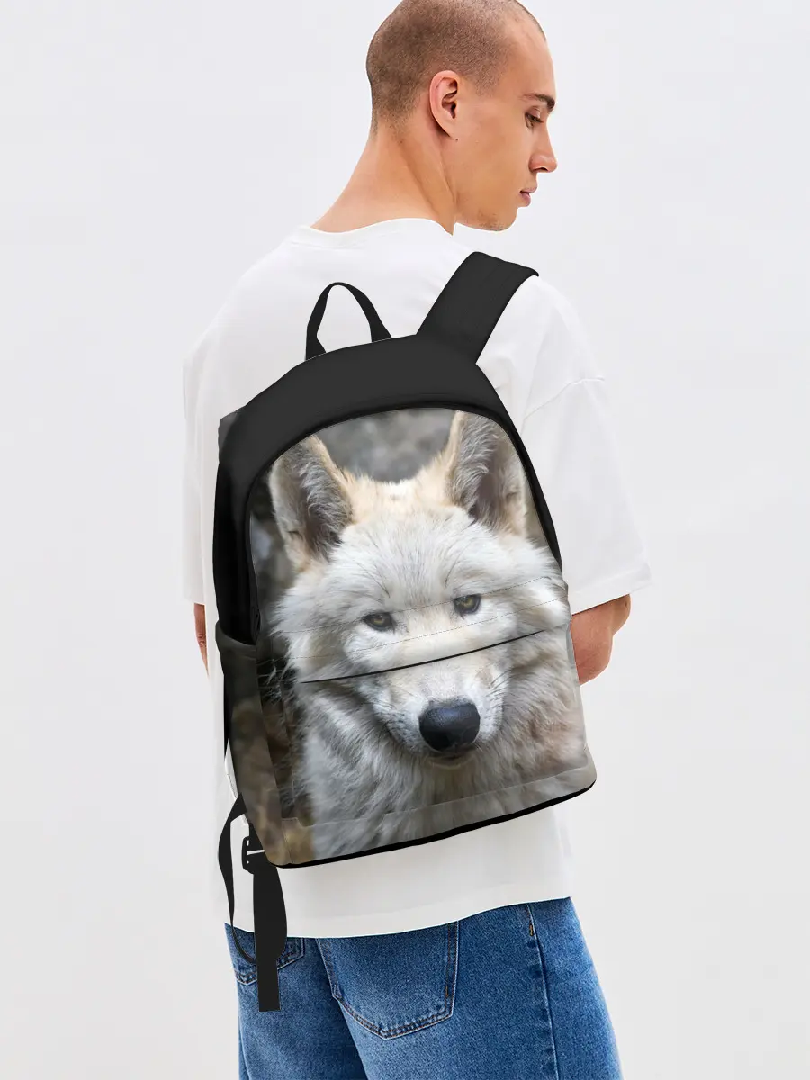 Рюкзак джинсовый / Волк