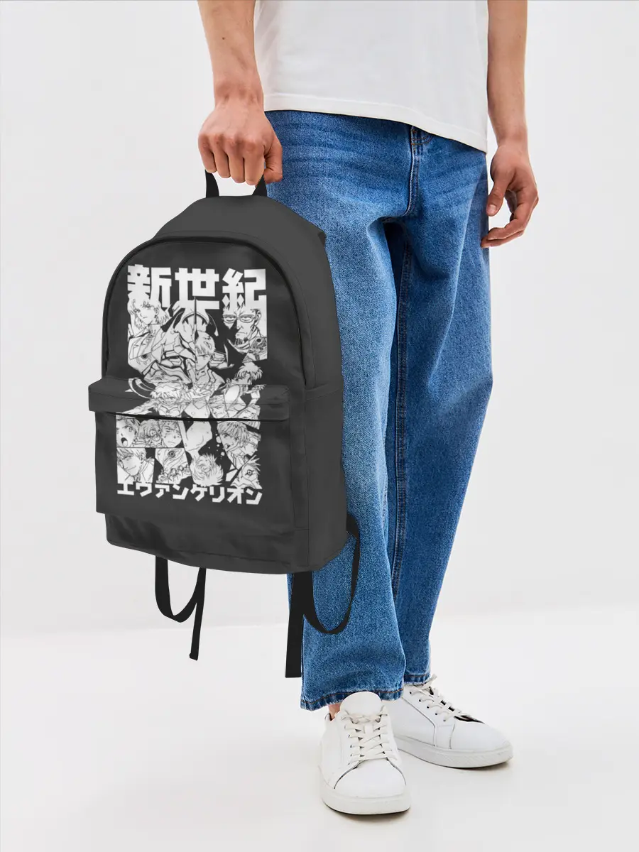 Рюкзак джинсовый / Евангилион