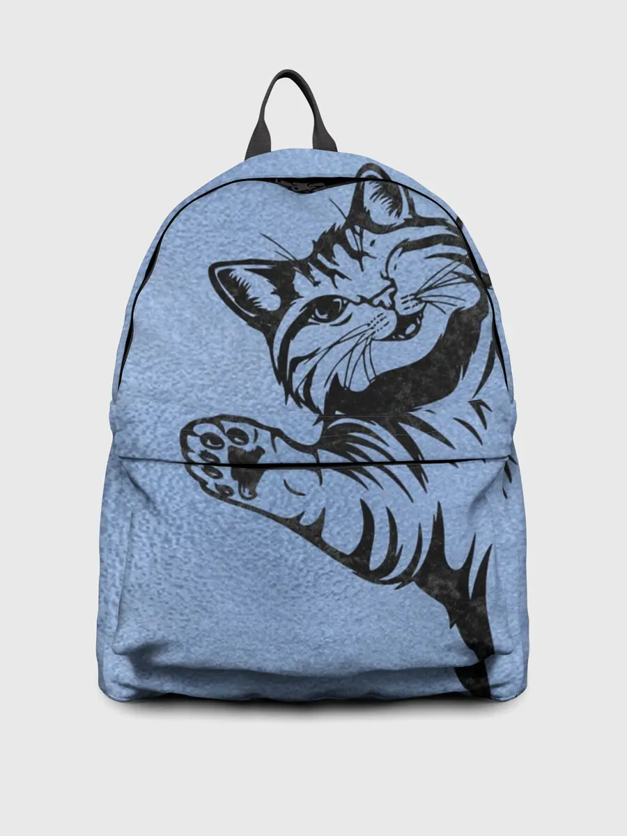 Рюкзак джинсовый / Улыбающийся кот