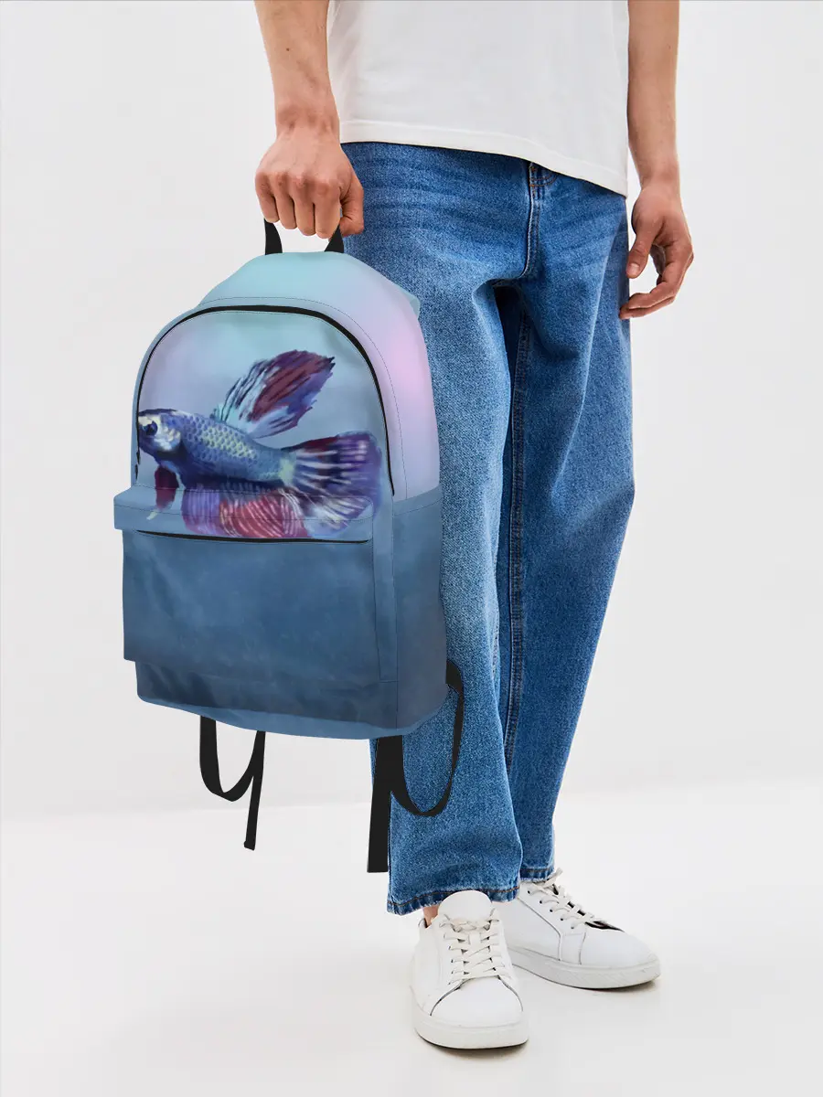 Рюкзак джинсовый / Рыбка