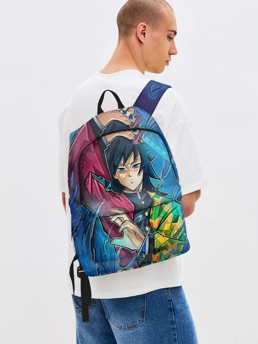 Рюкзак джинсовый / Гию Томиоко Клинок демонов