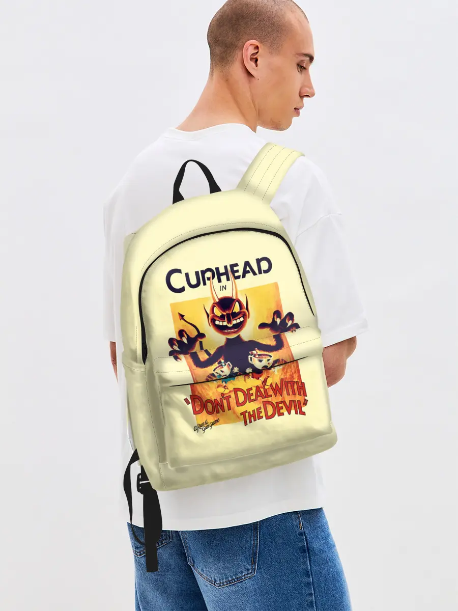 Рюкзак джинсовый / Cuphead