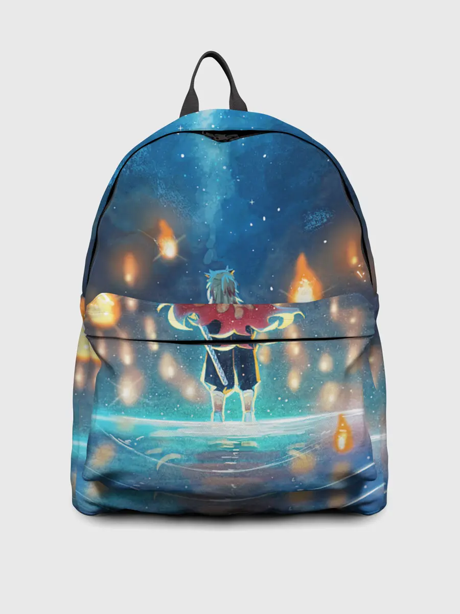 Рюкзак джинсовый / Ренгоку Кёджуро Клинок демонов