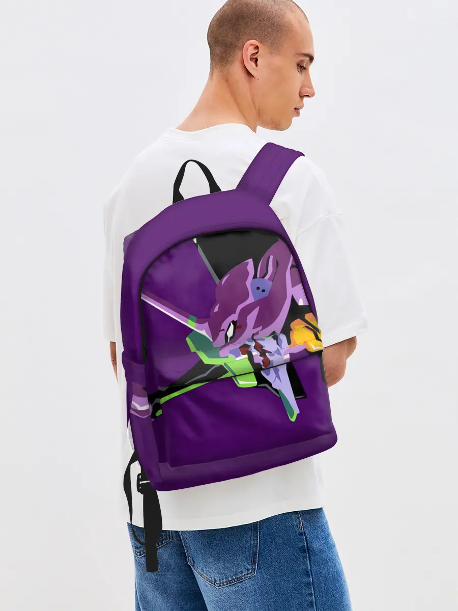 Рюкзак джинсовый / Евангилион