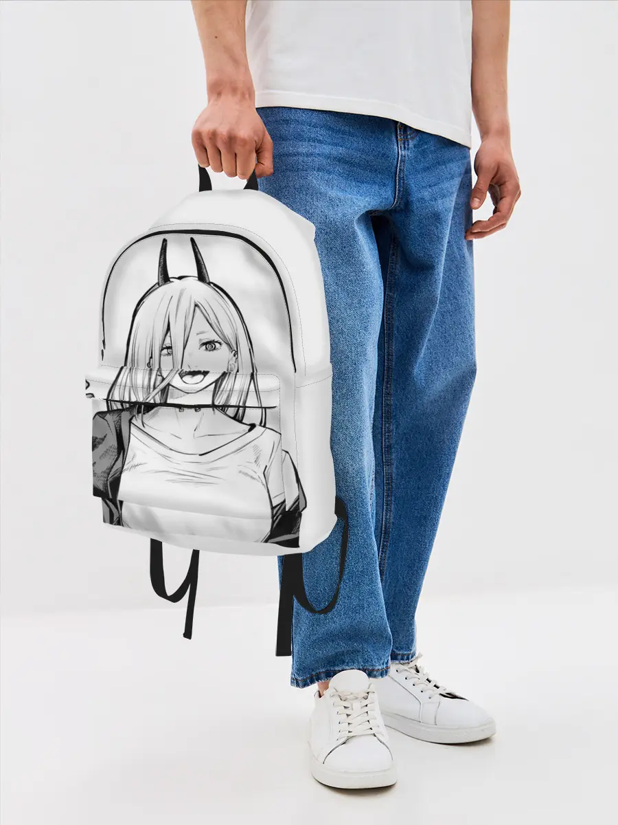 Рюкзак джинсовый / Black and White Anime
