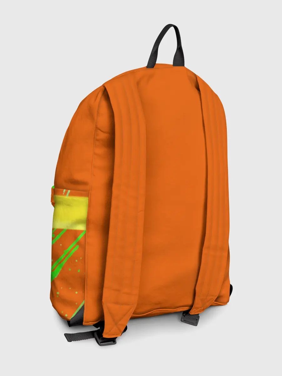 Рюкзак джинсовый / Человек-Бензопила на голубом фоне