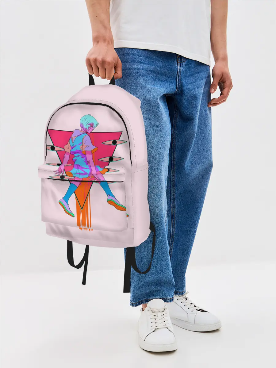 Рюкзак джинсовый / Евангилион