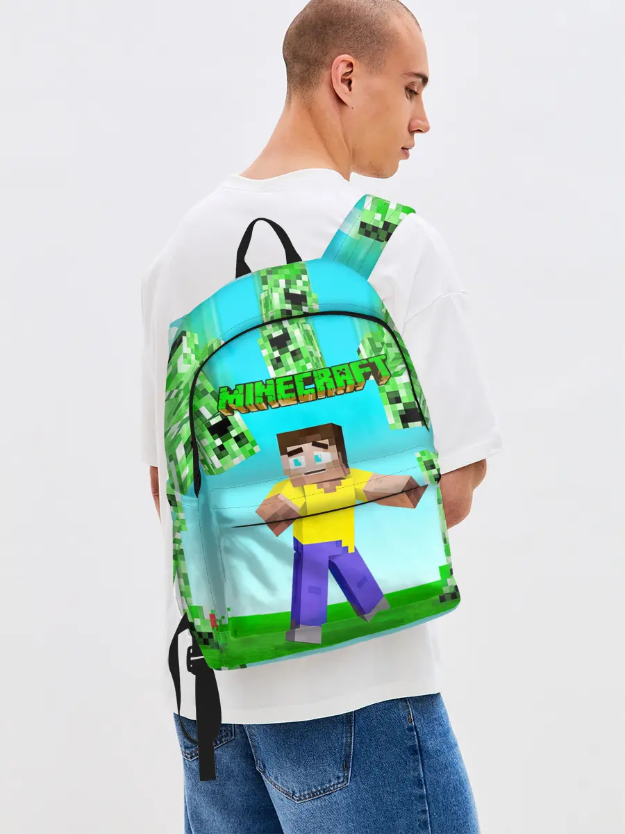 Рюкзак джинсовый / Minecraft