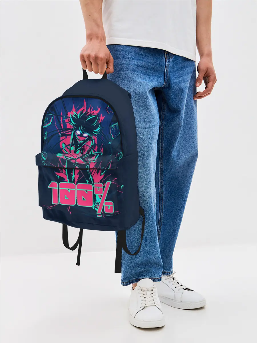 Рюкзак джинсовый / Моб Психо 100
