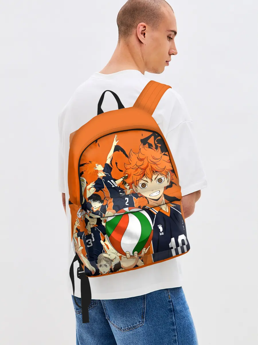 Рюкзак джинсовый / Волебольная команда из аниме HAIKYUU!!