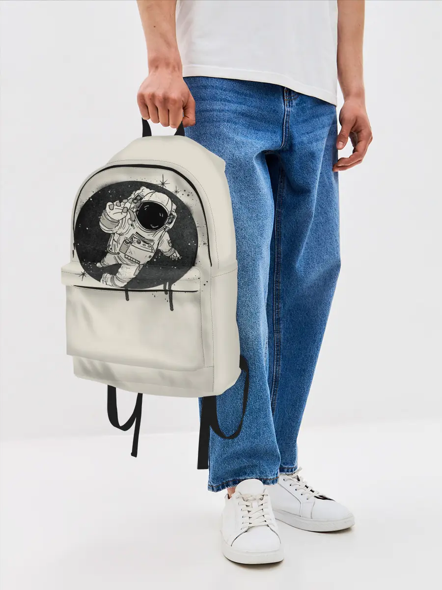 Рюкзак джинсовый / Тёмный космос