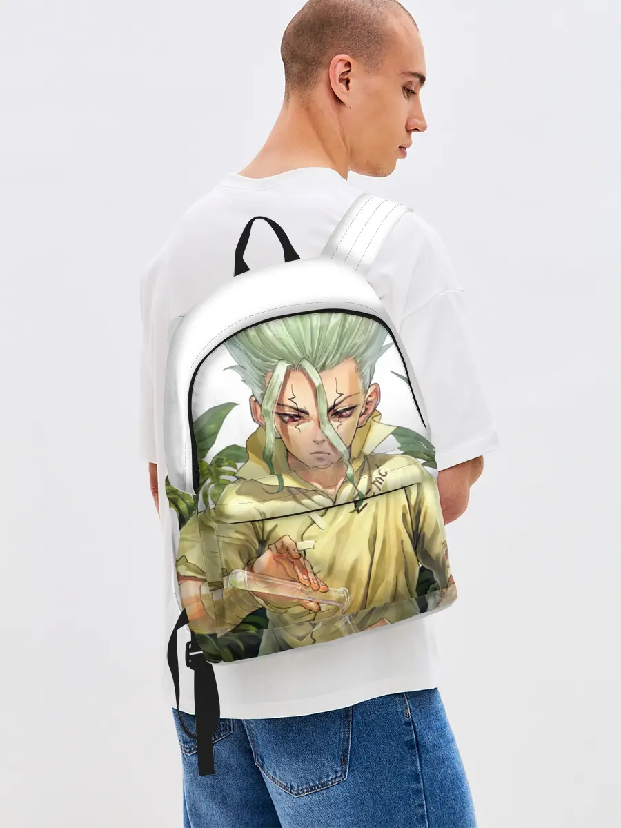 Рюкзак джинсовый / Доктор Стоун