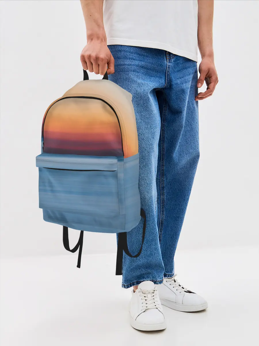 Рюкзак джинсовый / Рассвет на берегу