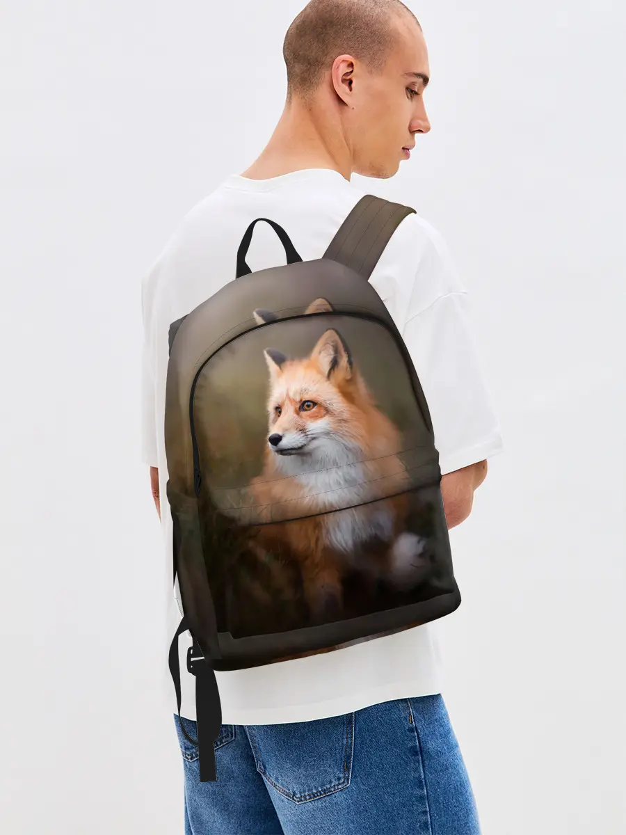 Рюкзак джинсовый / Лиса-охотница