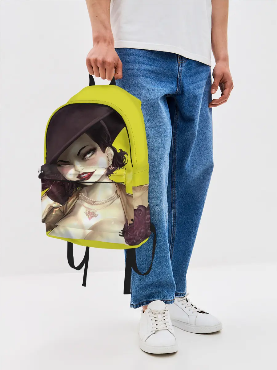 Рюкзак джинсовый / РЕЗИДЕНТ ИВЕЛ ДЕРЕВНЯ