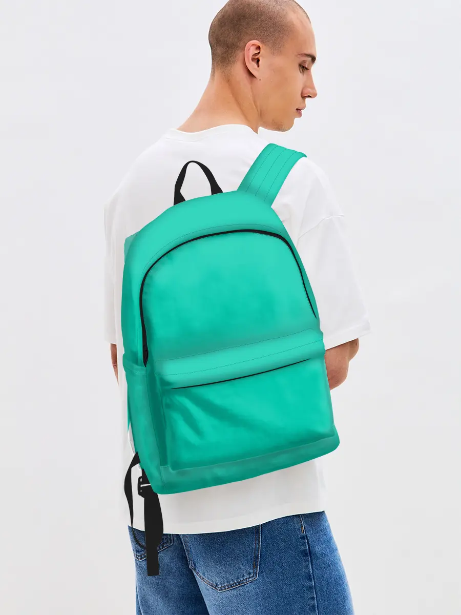 Рюкзак джинсовый / Бискайский зеленый без рисунка