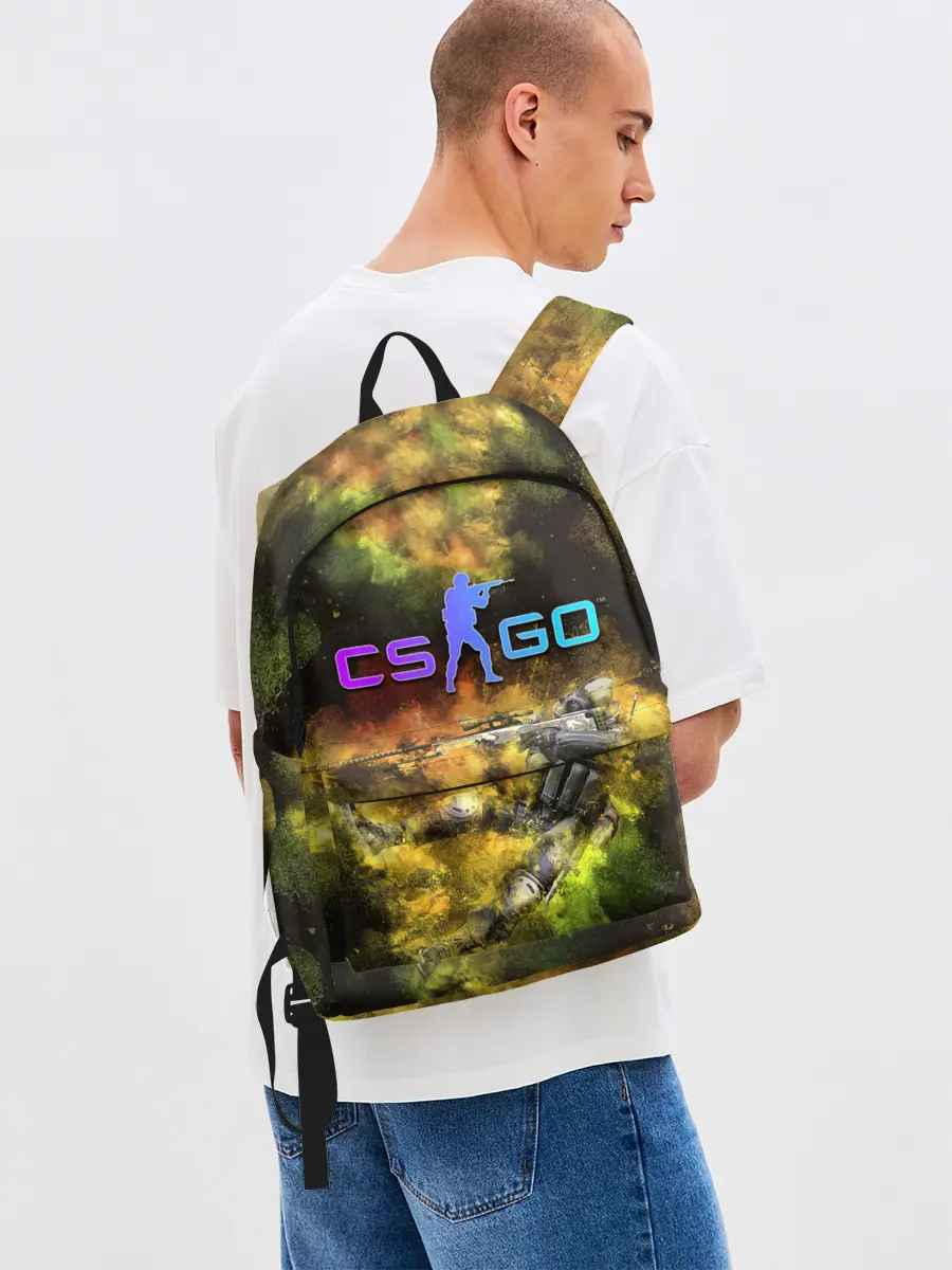 Рюкзак джинсовый / CS GO Gold dust