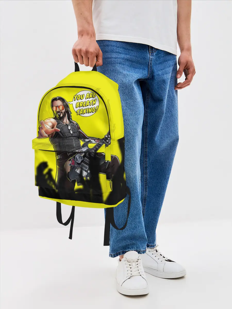 Рюкзак джинсовый / Cyberpunk 2077 | Breathtaking