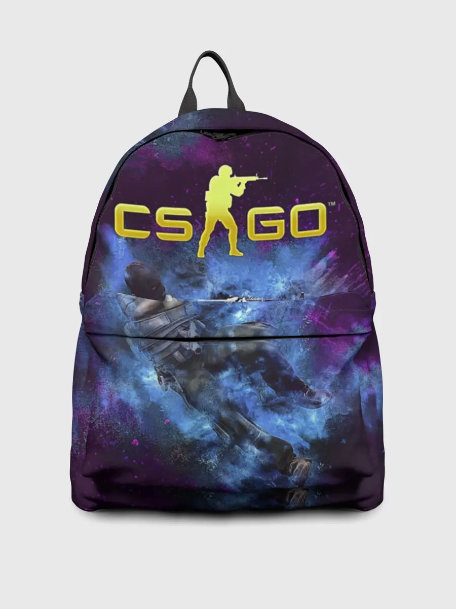 Рюкзак джинсовый / CS GO Blue smoke