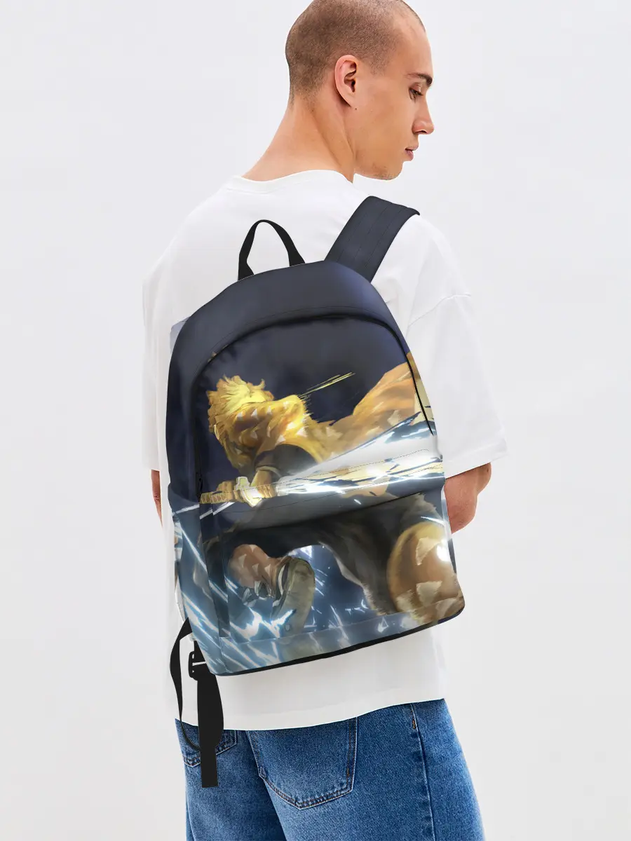 Рюкзак джинсовый / Зиницу Агацума Бог ГРОМА