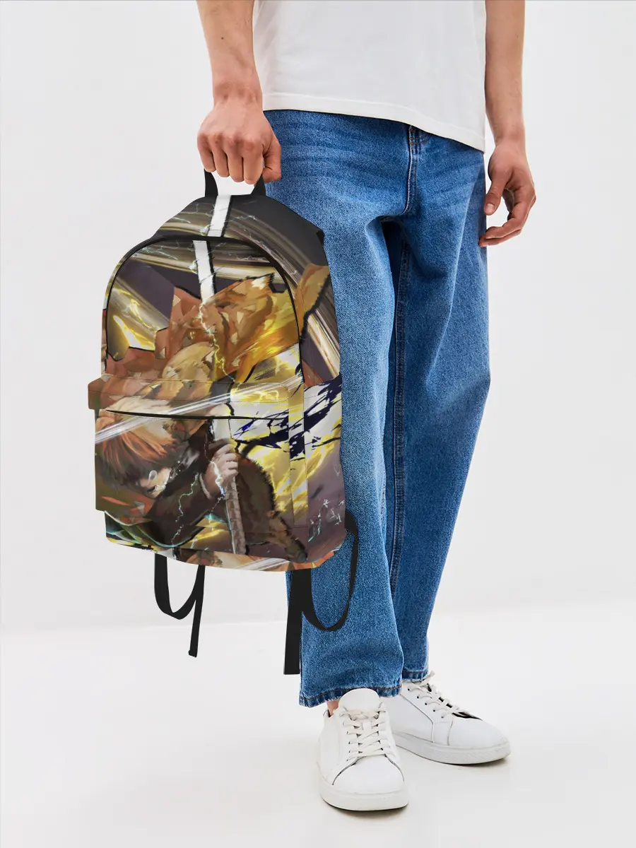 Рюкзак джинсовый / Зиницу Агацума Клинок демонов